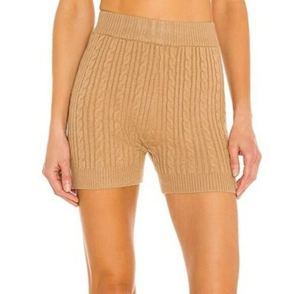 Lovers and Friends Carmen Knit Shorts - Beige